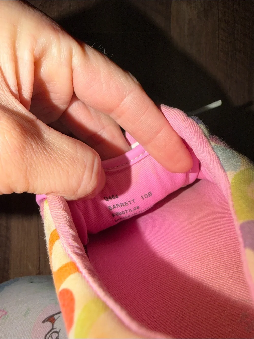 Coach Barrett Signature C Rainbow Sneakers Sz 10 B